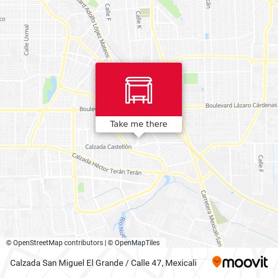 Calzada San Miguel El Grande / Calle 47 map