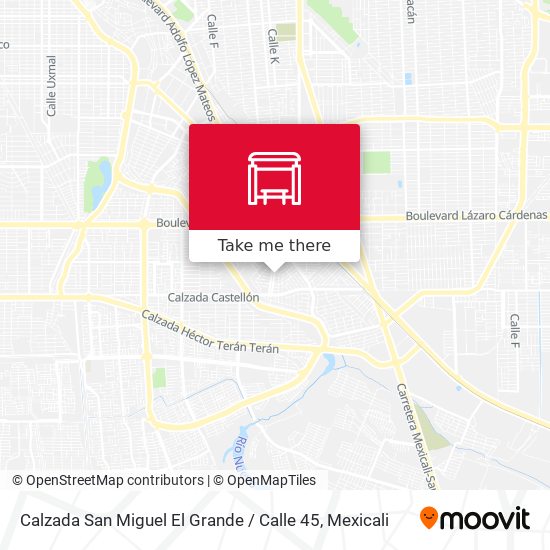 Calzada San Miguel El Grande / Calle 45 map