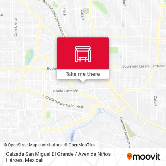 Calzada San Miguel El Grande / Avenida Niños Héroes map