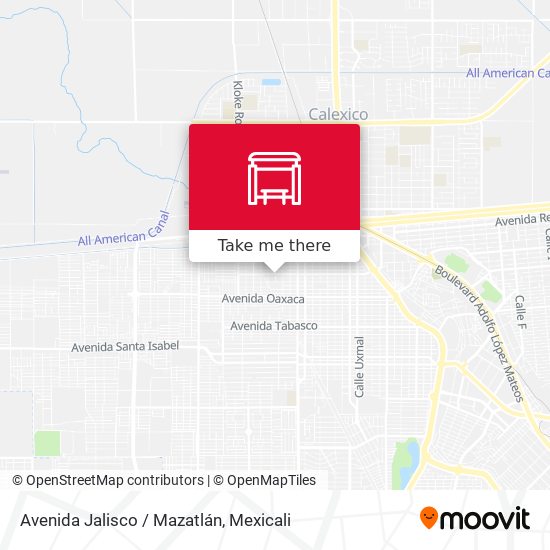 Avenida Jalisco / Mazatlán map