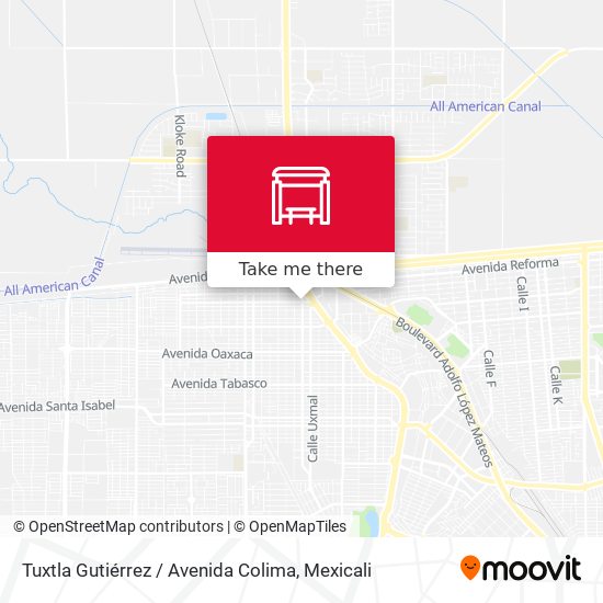 Tuxtla Gutiérrez / Avenida Colima map