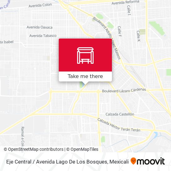 Eje Central / Avenida Lago De Los Bosques map