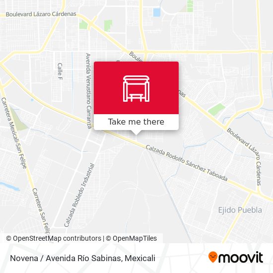 Mapa de Novena / Avenida Río Sabinas