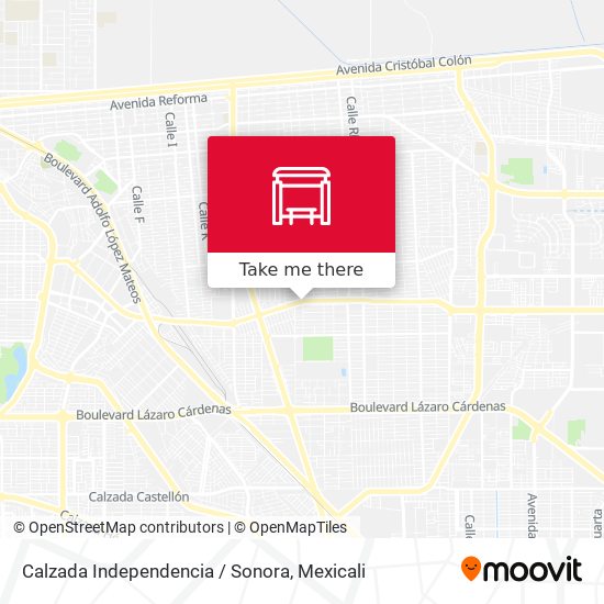 Calzada Independencia / Sonora map