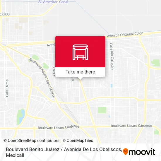 Mapa de Boulevard Benito Juárez / Avenida De Los Obeliscos
