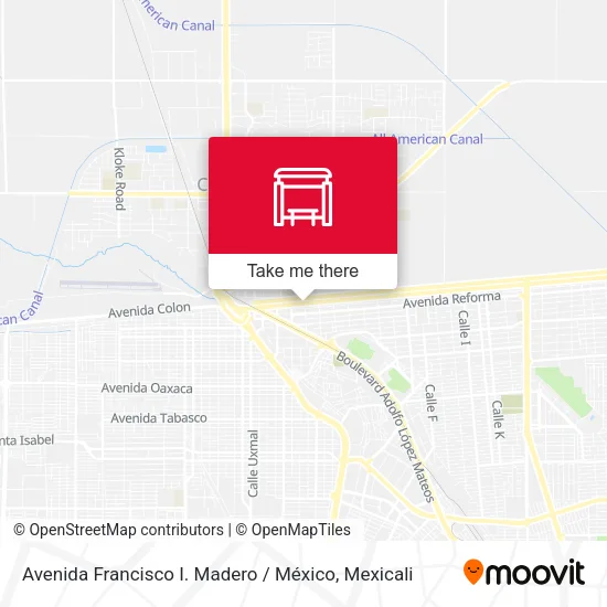 Avenida Francisco I. Madero / México map