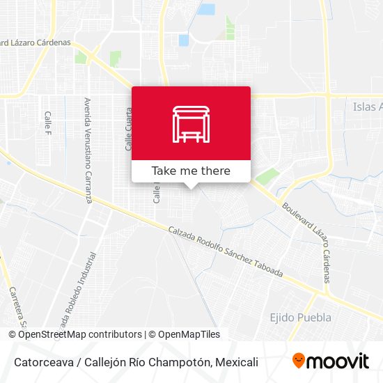 Catorceava / Callejón Río Champotón map