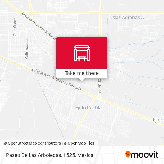 Paseo De Las Arboledas, 1525 map