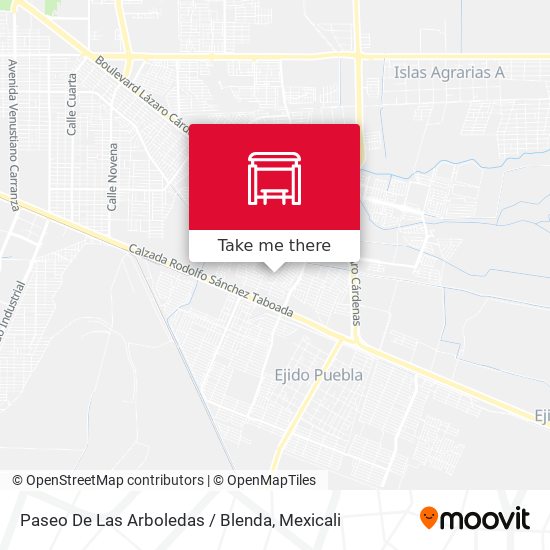 Paseo De Las Arboledas / Blenda map