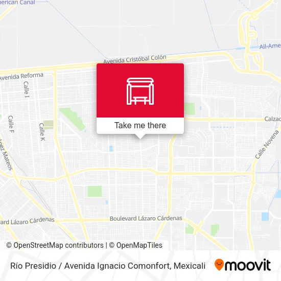 Mapa de Río Presidio / Avenida Ignacio Comonfort