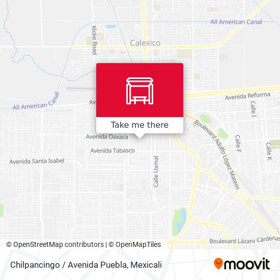 Mapa de Chilpancingo / Avenida Puebla