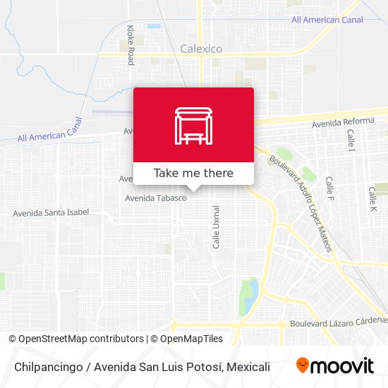 Chilpancingo / Avenida San Luis Potosí map