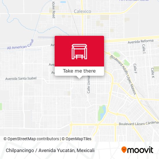 Chilpancingo / Avenida Yucatán map