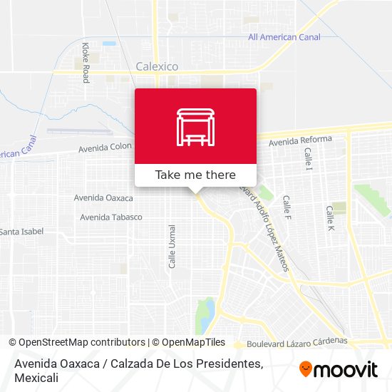 Avenida Oaxaca / Calzada De Los Presidentes map