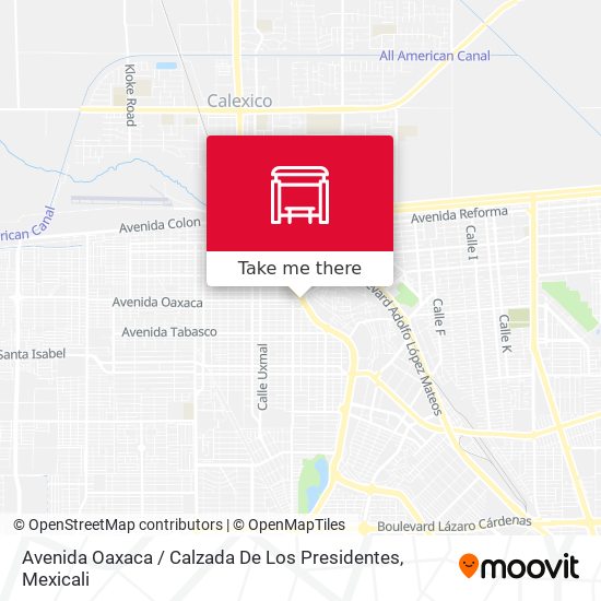 Avenida Oaxaca / Calzada De Los Presidentes map