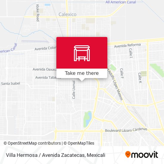 Villa Hermosa / Avenida Zacatecas map