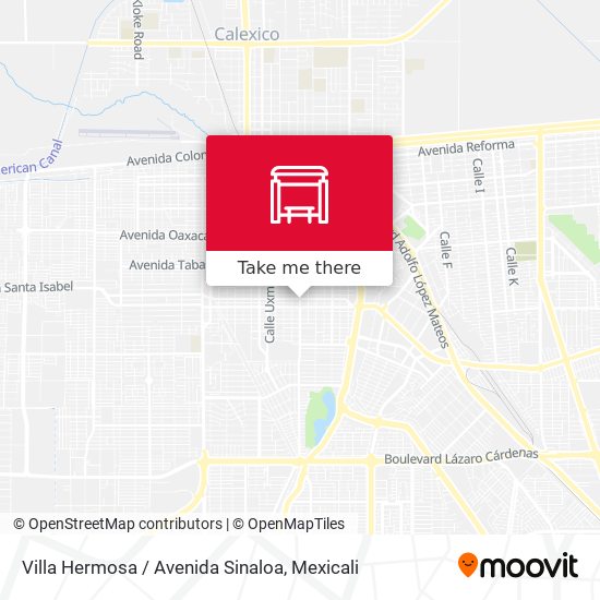 Mapa de Villa Hermosa / Avenida Sinaloa