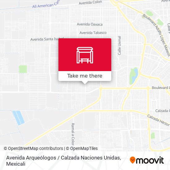 Mapa de Avenida Arqueólogos / Calzada Naciones Unidas