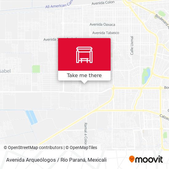 Avenida Arqueólogos / Río Paraná map
