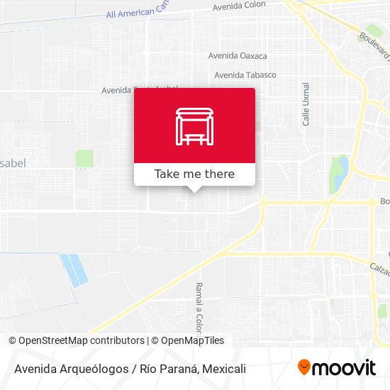 Avenida Arqueólogos / Río Paraná map