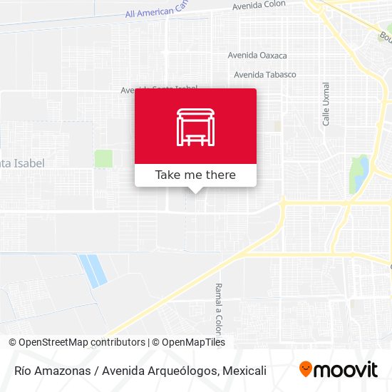 Río Amazonas / Avenida Arqueólogos map
