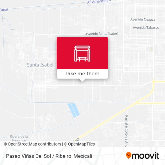 Paseo Viñas Del Sol / Ribeiro map