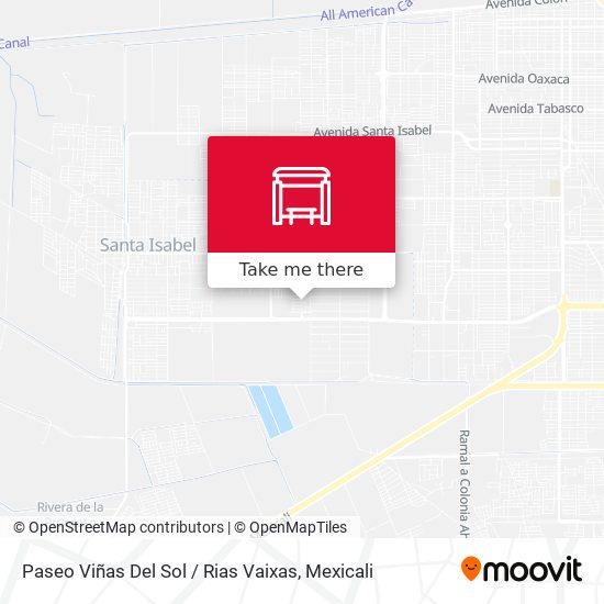 Paseo Viñas Del Sol / Rias Vaixas map