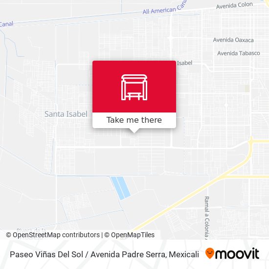 Mapa de Paseo Viñas Del Sol / Avenida Padre Serra