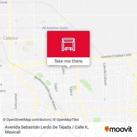 Avenida Sebastián Lerdo De Tejada / Calle K map