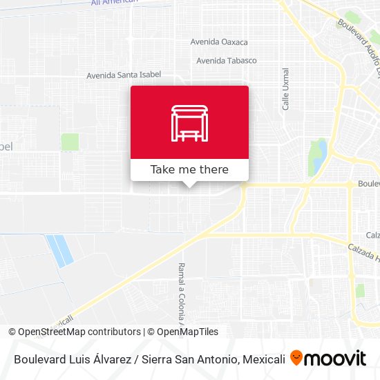 Boulevard Luis Álvarez / Sierra San Antonio map