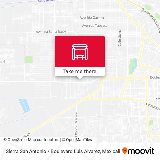 Sierra San Antonio / Boulevard Luis Álvarez map