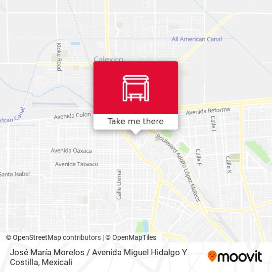 José María Morelos / Avenida Miguel Hidalgo Y Costilla map