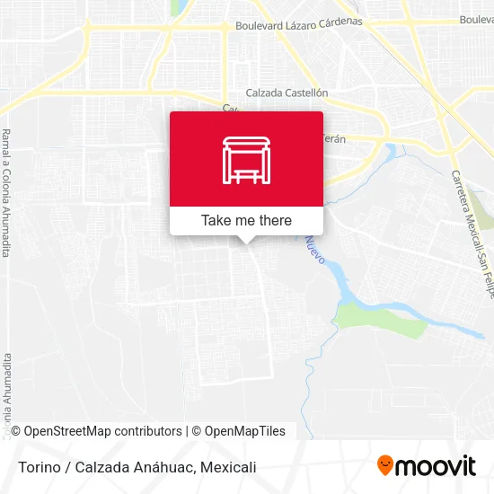 Mapa de Torino / Calzada Anáhuac