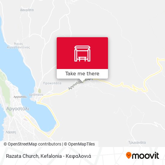 Razata Church map