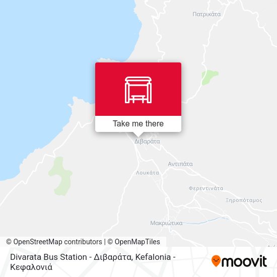 Divarata Bus Station - Διβαράτα map