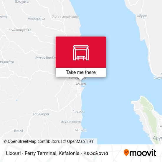 Lixouri - Ferry Terminal map