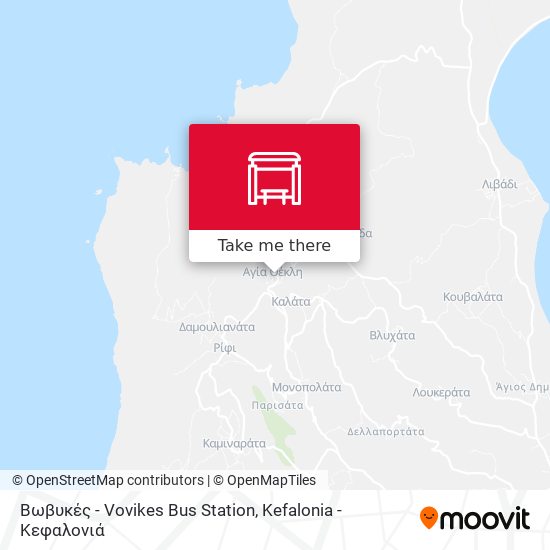Βωβυκές - Vovikes  Bus Station map