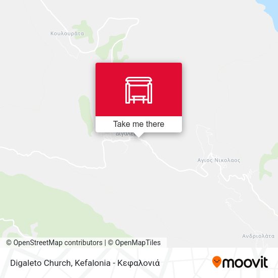 Digaleto Church map