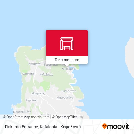 Fiskardo Entrance map
