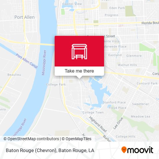 Baton Rouge (Chevron) map
