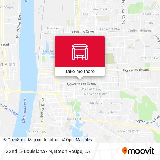 22nd @ Louisiana - N map
