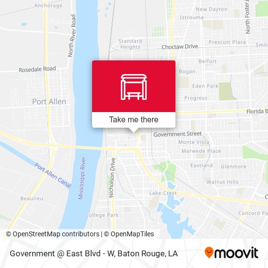 Government @ East Blvd - W map