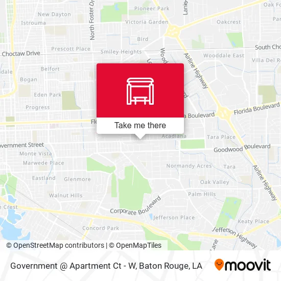 Government @ Apartment Ct - W map