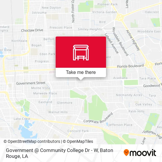 Government @ Community College Dr - W map