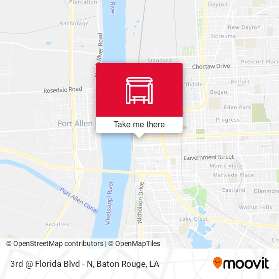 Mapa de 3rd @ Florida Blvd - N