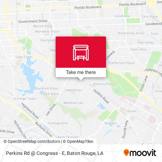 Mapa de Perkins Rd @ Congress - E