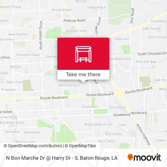 N Bon Marche Dr @ Harry Dr - S map