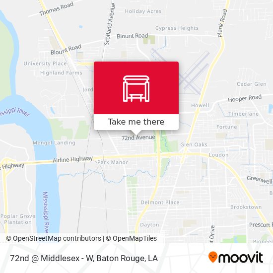 72nd @ Middlesex - W map