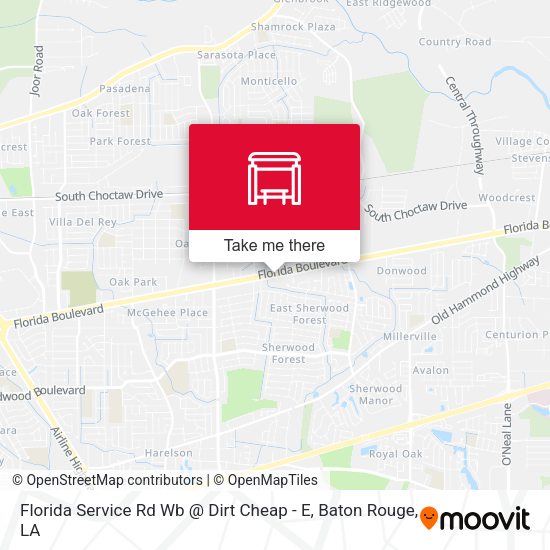 Florida Service Rd Wb @ Dirt Cheap - E map