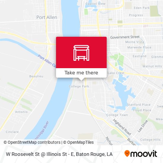 W Roosevelt St @ Illinois St - E map